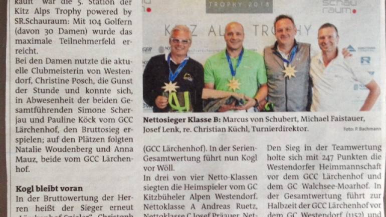 PRESSEMELDUNG 5. Station GC Westendorf Bezirksblätter